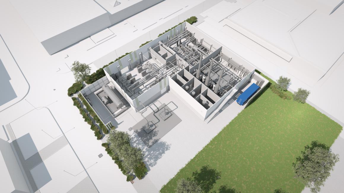 D1676 J&J energiegebouw: opengewerkte isometrie
